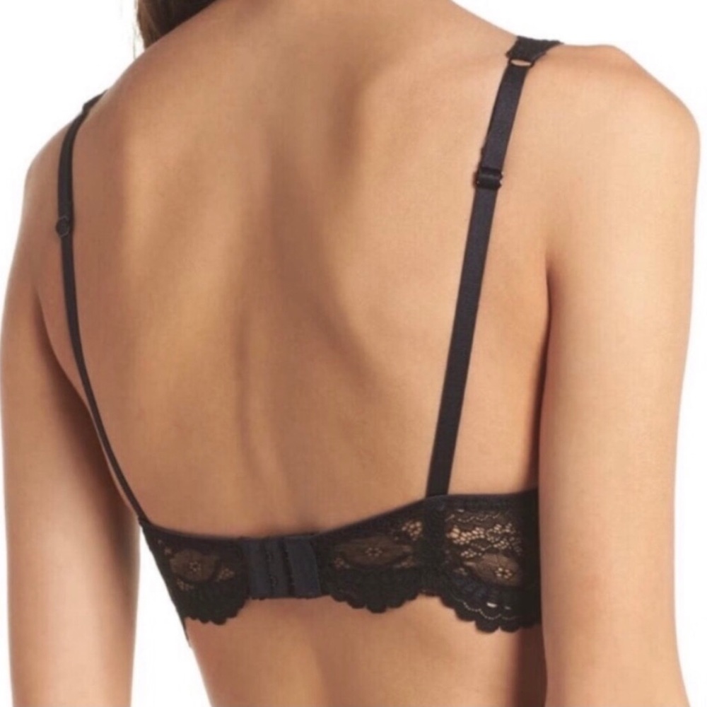 NEW Free People Black Lace Underwire Plunge Bra Sz 34B - Picture 11 of 11